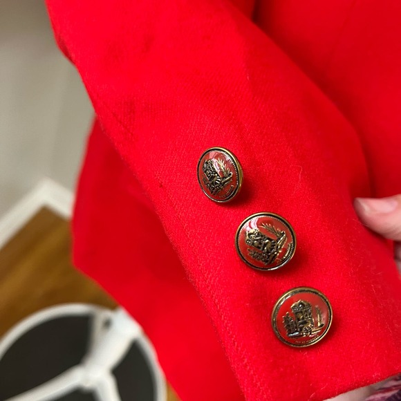 Pendleton Vintage Red Wool Blazer - Picture 4 of 8